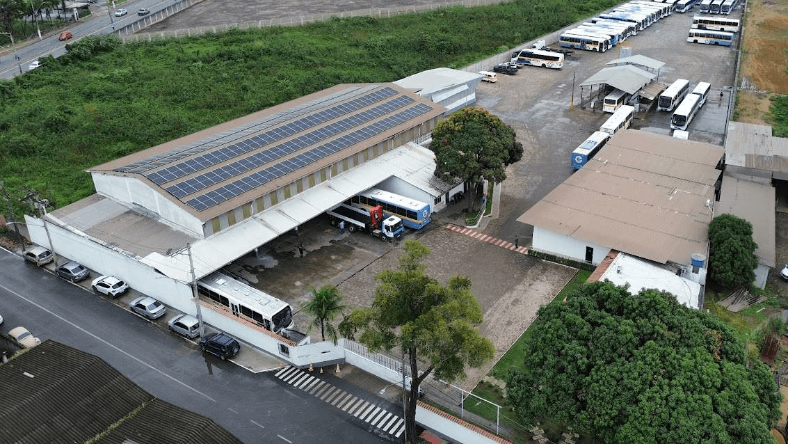 Vista aérea da sede da Emanuel Transportes em Serra/ES
